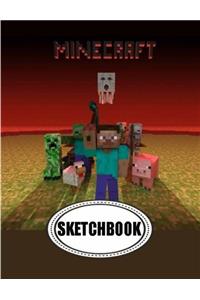 Sketchbook : Minecraft 04: 120 Pages of 8.5 x 11 Blank Paper for Drawing, Doodling or Sketching (Sketchbooks)