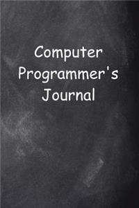 Computer Programmer's Journal Chalkboard Design