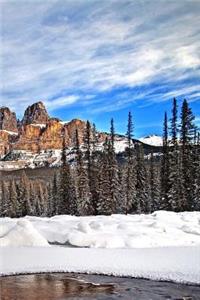 Beautiful Castle Mountain Banff National Park Alberta Canada Notebook