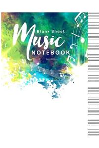 Blank Sheet Music Notebook