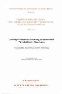 Ordnungsreform Und Entwicklung Der Chinesischen Wirtschaft in Den 90er Jahren