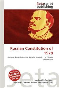 Russian Constitution of 1978