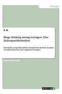 Binge drinking among teenagers. Eine Zeitungsartikelanalyse