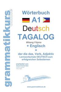 Wörterbuch Deutsch - Tagalog - Englisch A1