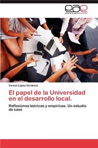 Papel de La Universidad En El Desarrollo Local.