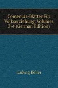 Comenius-Blatter Fur Volkserziehung, Volumes 3-4 (German Edition)