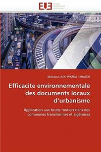 Efficacite Environnementale Des Documents Locaux d''urbanisme