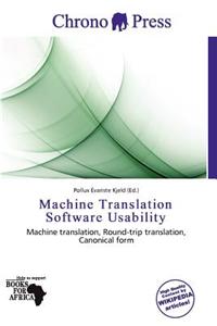 Machine Translation Software Usability