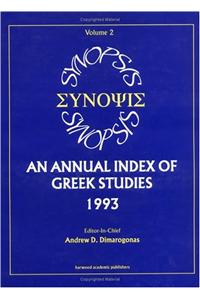 Synopsis: An Annual Index of Greek Studies, 1993, 3
