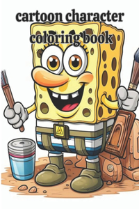 Cartoon character coloring book for children