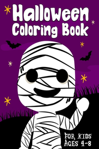 Halloween Coloring Book For Kids Ages 4-8