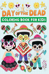 Day of the dead coloring book for kids