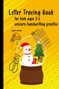 Letter tracing books for kids ages 3-5 unicorn handwriting practice