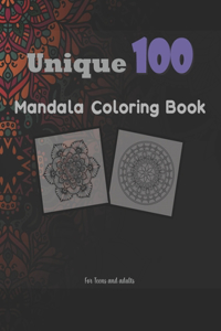 Unique 100 Mandala Coloring Book