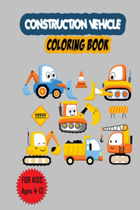 Construction Vehicles Coloring Book