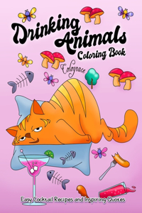 Drinking Animals Coloring Book