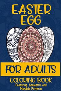 Easter Egg coloring book for adults Featuring Geometric and Mandala Patterns