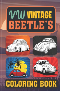 VW Vintage Beetle's Coloring Book