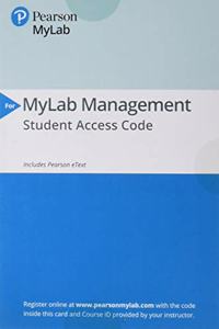 2019 Mylab Management with Pearson Etext -- Access Card -- For International Business