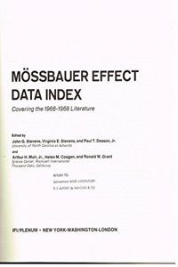 Mossbauer effect data index, covering the 1966-1968 literature