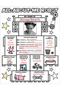 Graphic Organizer Posters: All-About-Me Robot: Grades K-2