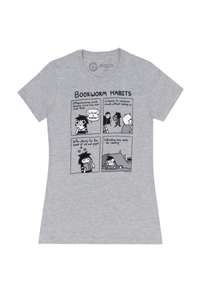 Sarah's Scribbles: Bookworm Habits Women's Crew T-Shirt Medium
