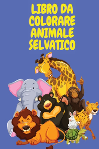 Libro da colorare animale selvatico