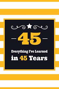 45 Everything I've Learned in 45 Years