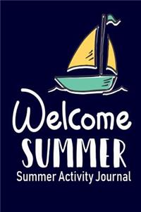 Welcome Summer Summer Activity Journal