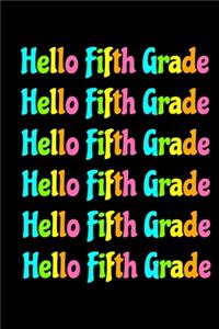 Hello Fifth Grade