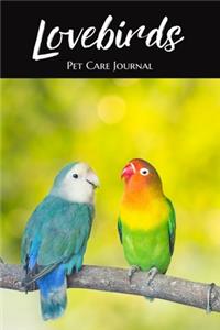 Lovebirds Pet Care Journal