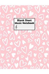 Blank Sheet Music Notebook
