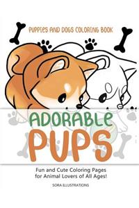 Puppies and Dogs Coloring Book