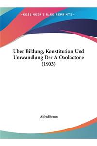 Uber Bildung, Konstitution Und Umwandlung Der a Oxolactone (1903)