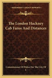 London Hackney Cab Faros and Distances