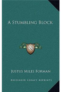 A Stumbling Block