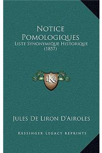 Notice Pomologiques