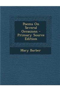 Poems on Several Occasions