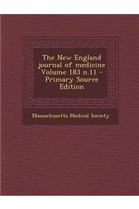 The New England Journal of Medicine Volume 183 N.11