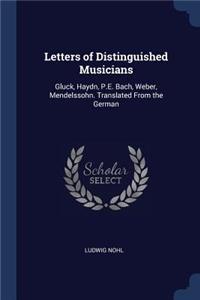 Letters of Distinguished Musicians