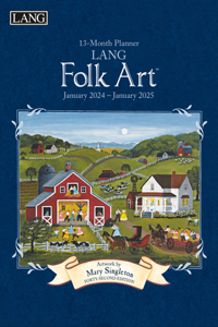 Lang Folk Art(tm) 2024 Monthly Planner