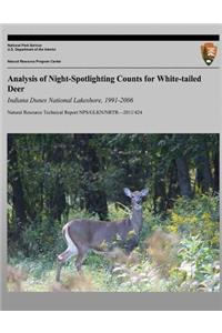 Analysis of Night-Spotlighting Counts for White-tailed Deer