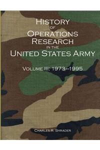 History of Operations Research in the United States Army Volume III
