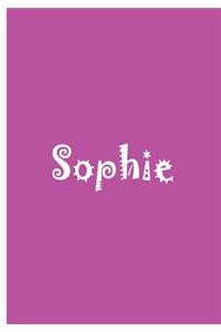 Sophie - Personalized Journal / Notebook / Blank Lined Pages
