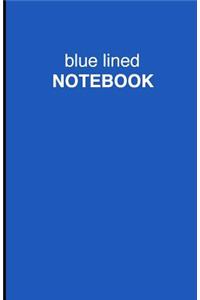 Blue Lined Notebook
