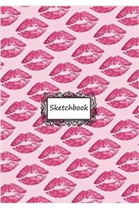 Kiss Pattern: Blank Paper for Drawing, Doodling or Sketching (Sketchbooks)