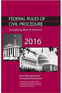 Federal Rules of Civil Procedure and Selected Other Procedural Provisions