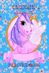 Unicorn Handwriting Practice Book