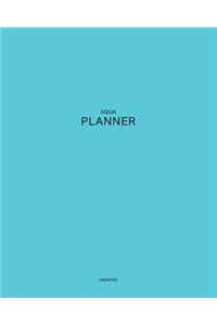 Undated Aqua Planner: Deep and Rich 12 Month - 1 Year No Date Daily Weekly Monthly Business Journal- Calendar Organizer with To-Do List, Goals Planning, Schedule Agenda a