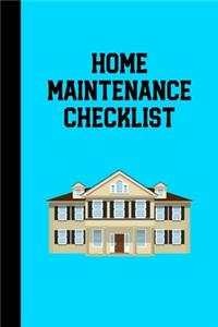 Home Maintenance Checklist